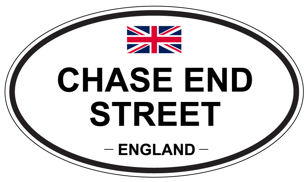 CHASE END STREET, ENGLAND - Oval Sticker