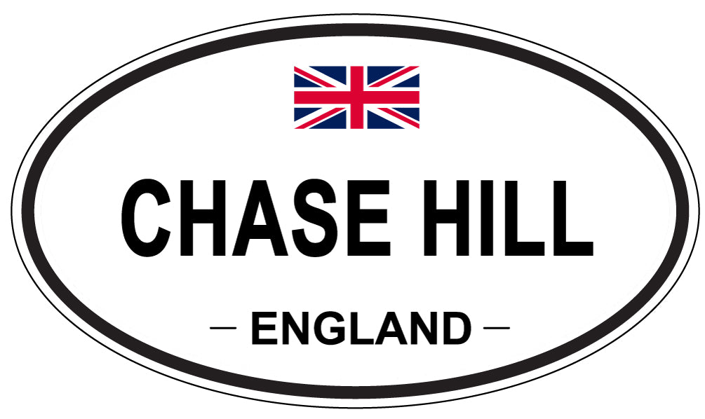 CHASE HILL, ENGLAND - Oval Sticker