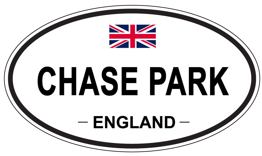 CHASE PARK, ENGLAND - Oval Sticker
