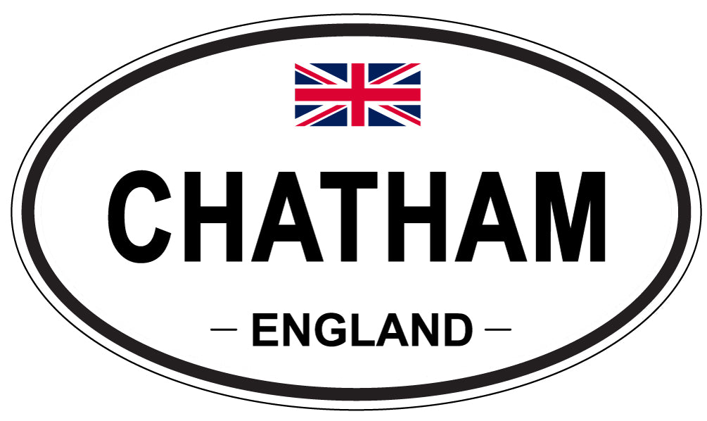 CHATHAM, ENGLAND - Oval Sticker