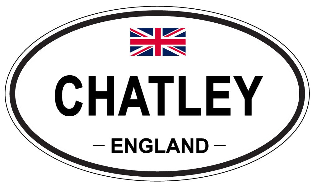 CHATLEY, ENGLAND - Oval Sticker