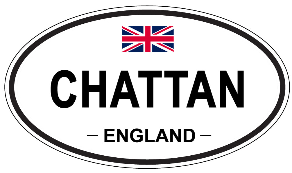 CHATTAN, ENGLAND - Oval Sticker