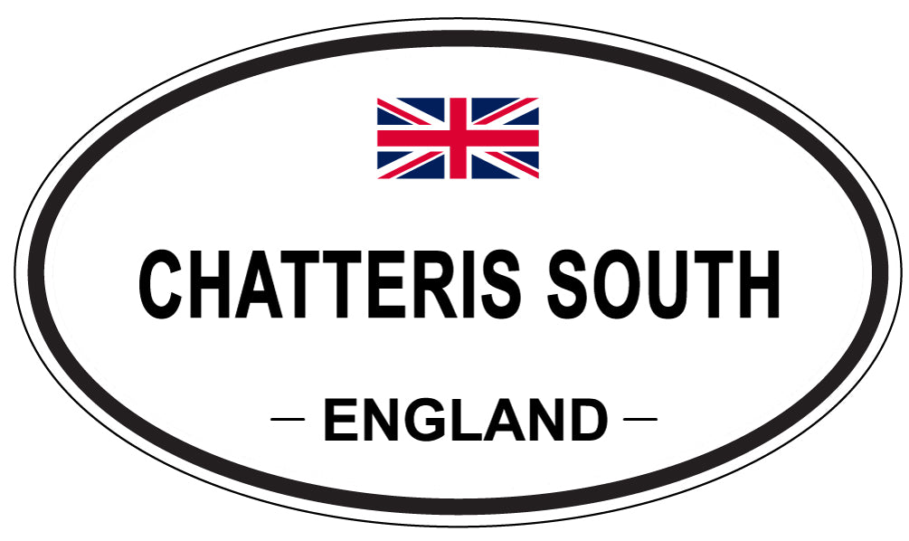 CHATTERIS SOUTH, ENGLAND - Oval Sticker