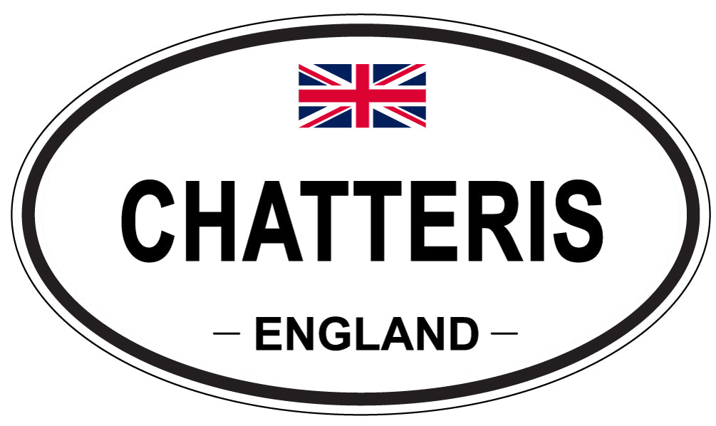 CHATTERIS, ENGLAND - Oval Sticker