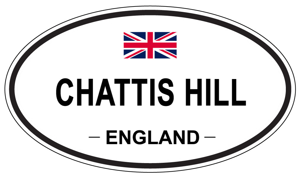 CHATTIS HILL, ENGLAND - Oval Sticker