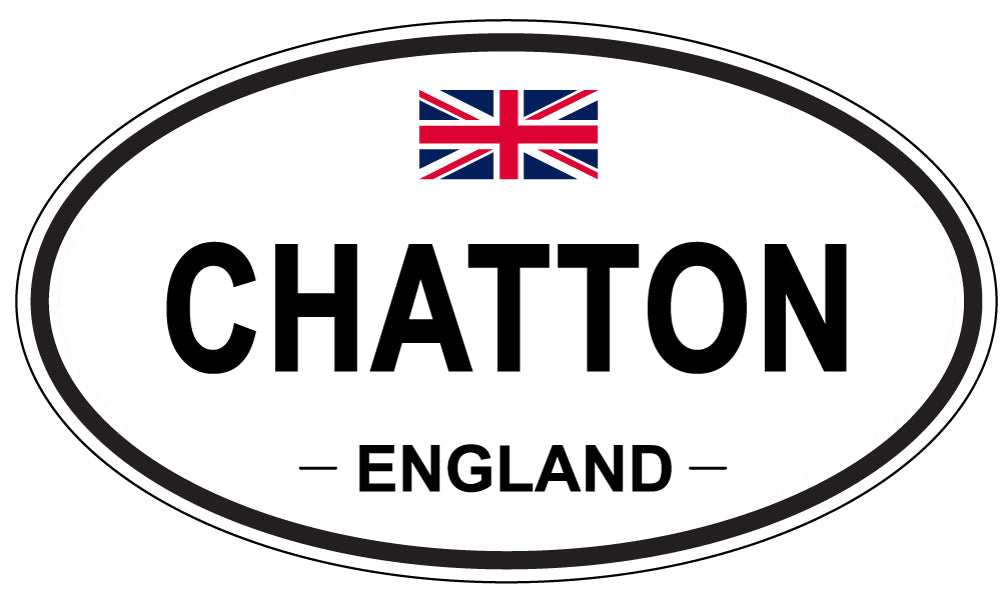 CHATTON, ENGLAND - Oval Sticker