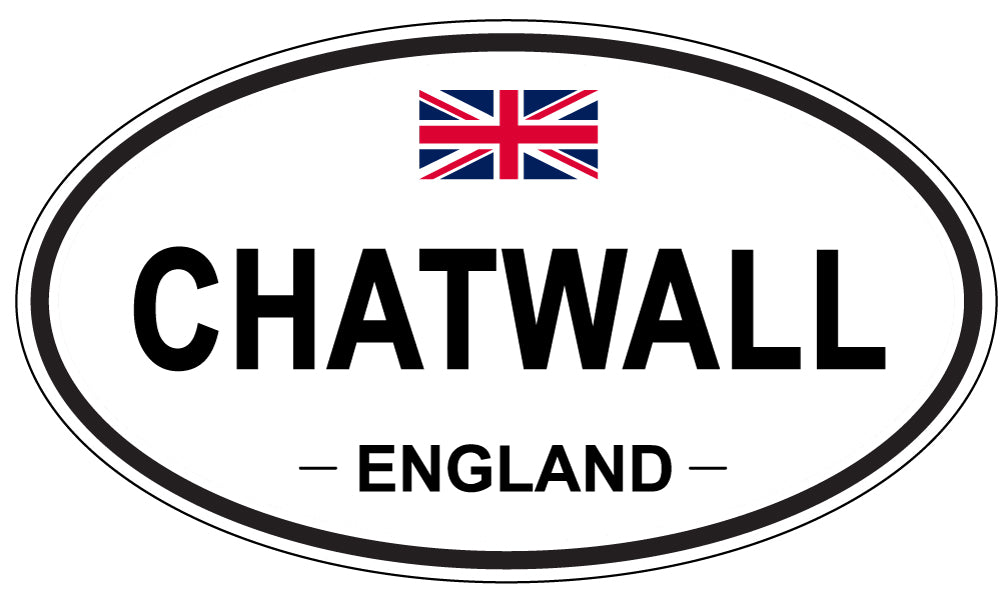 CHATWALL, ENGLAND - Oval Sticker