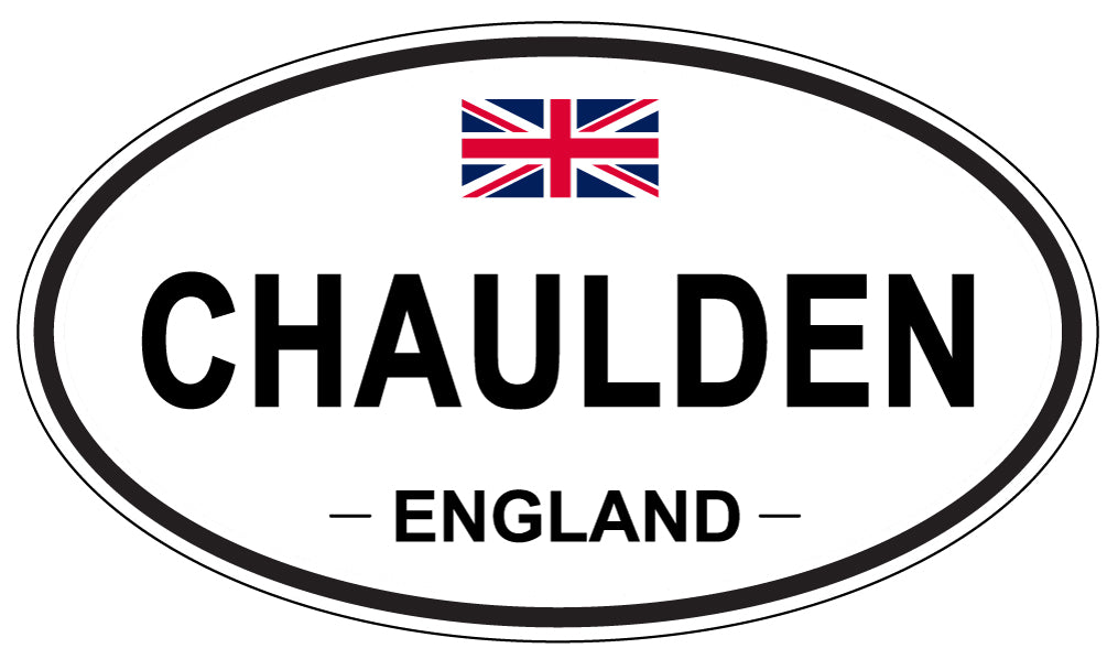 CHAULDEN, ENGLAND - Oval Sticker