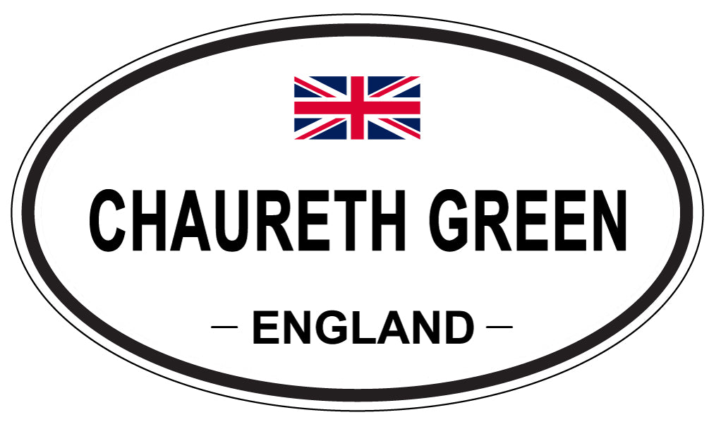 CHAURETH GREEN, ENGLAND - Oval Sticker