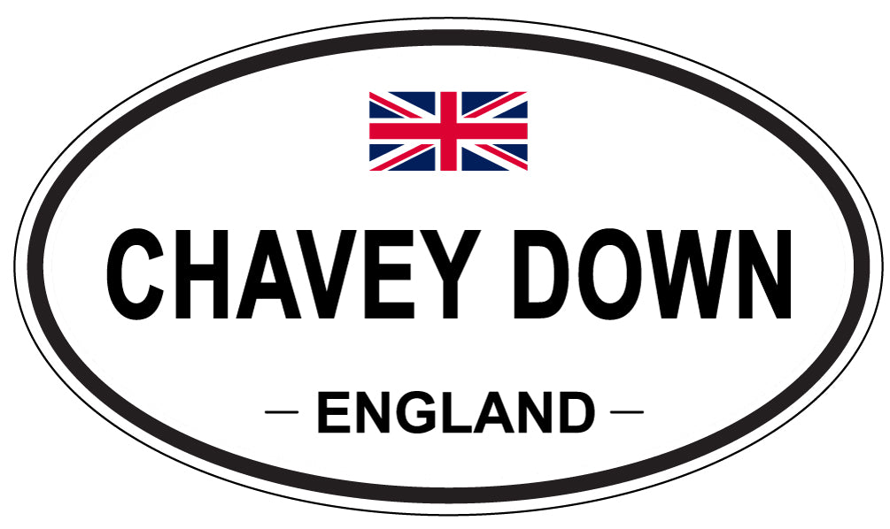 CHAVEY DOWN, ENGLAND - Oval Sticker