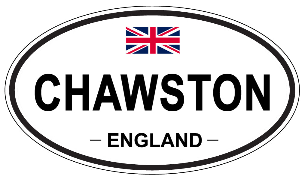 CHAWSTON, ENGLAND - Oval Sticker