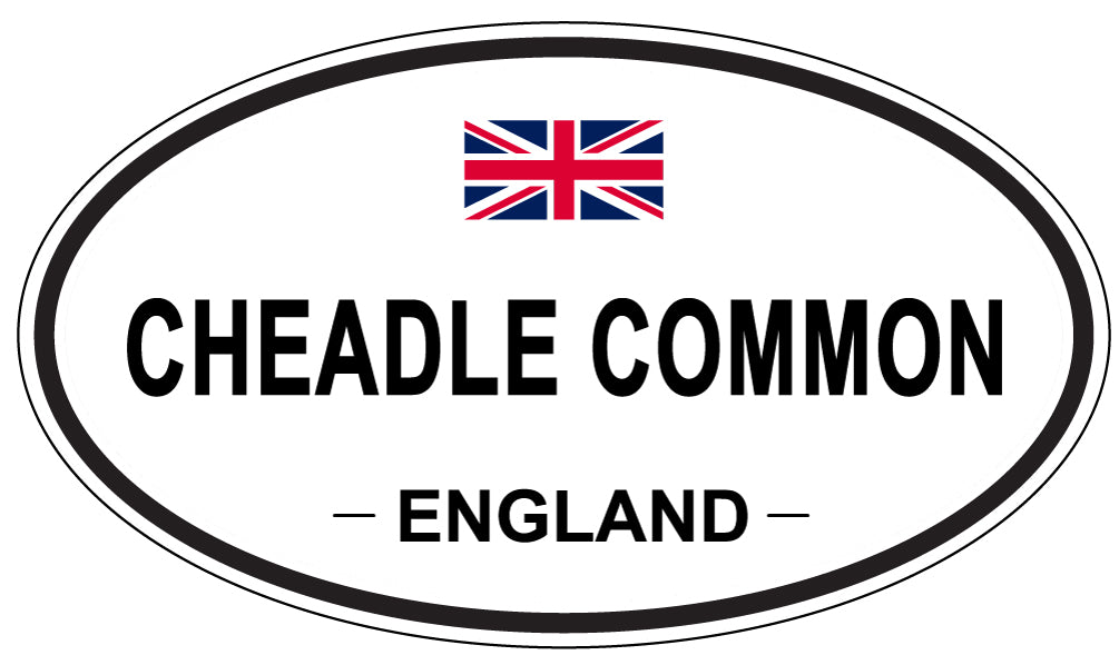 CHEADLE COMMON, ENGLAND - Oval Sticker