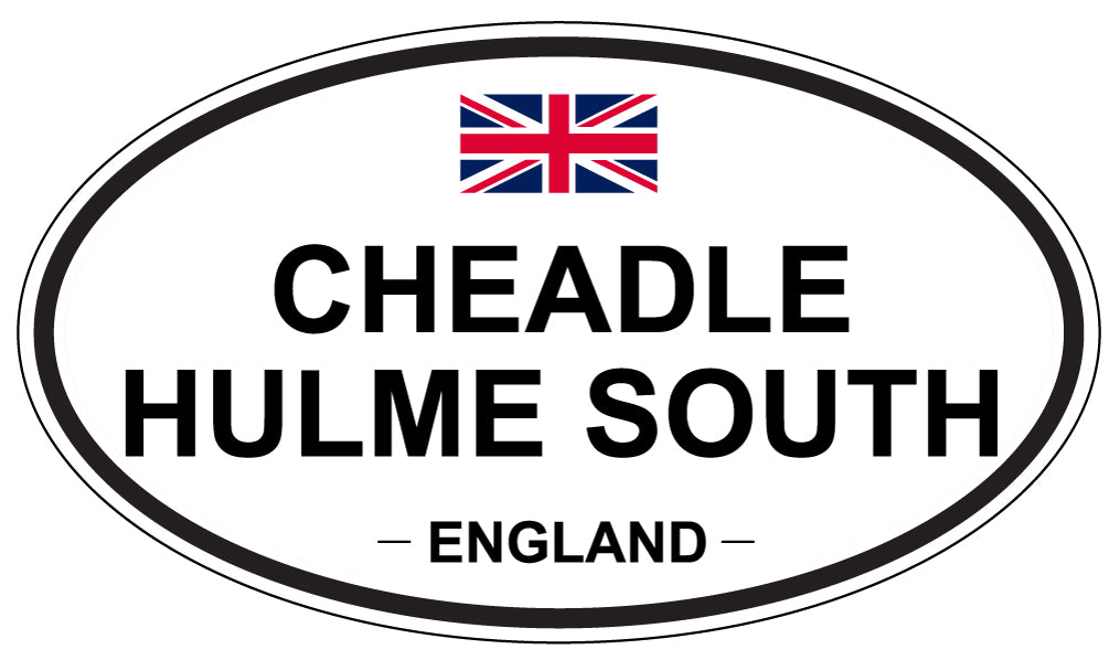CHEADLE HULME SOUTH, ENGLAND - Oval Sticker