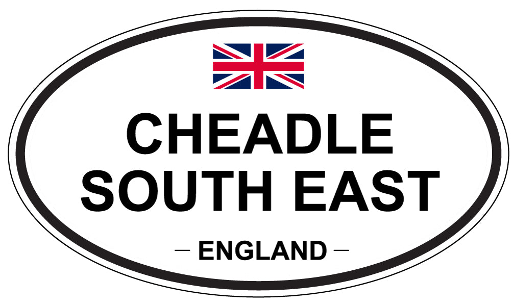CHEADLE SOUTH EAST, ENGLAND - Oval Sticker