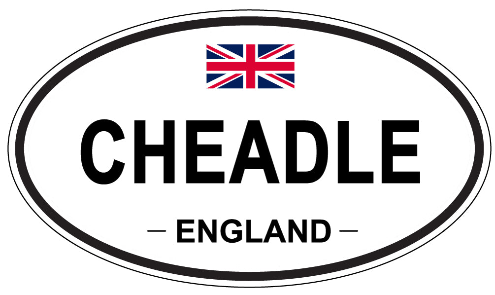 CHEADLE, ENGLAND - Oval Sticker