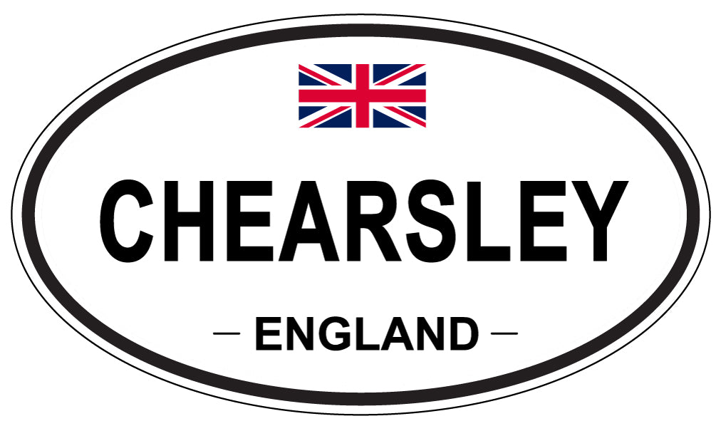 CHEARSLEY, ENGLAND - Oval Sticker