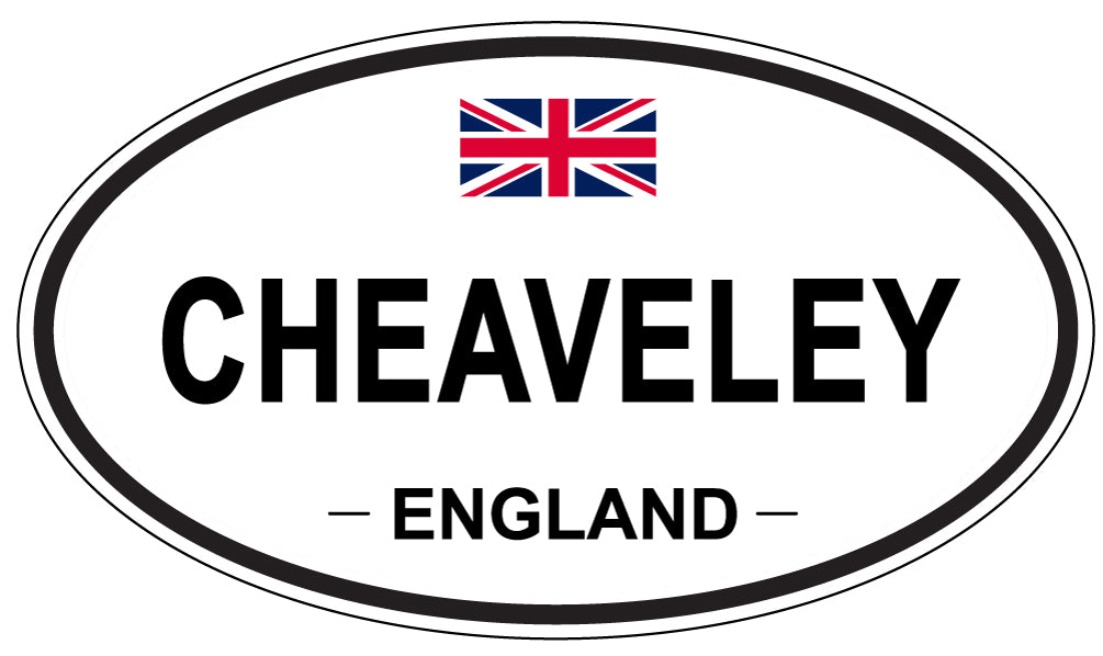 CHEAVELEY, ENGLAND - Oval Sticker