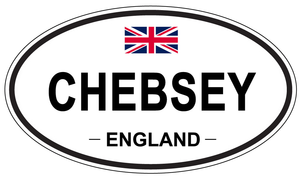 CHEBSEY, ENGLAND - Oval Sticker