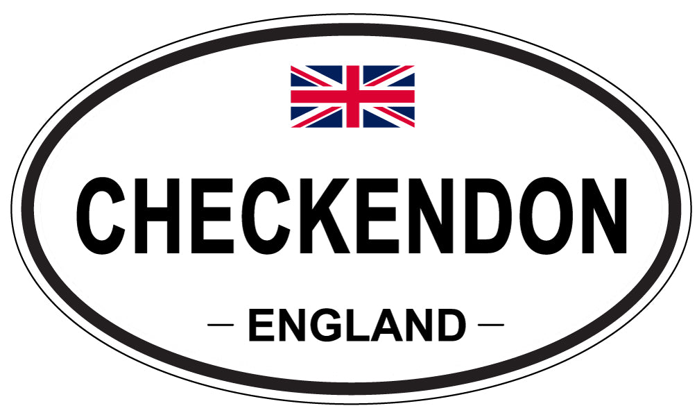 CHECKENDON, ENGLAND - Oval Sticker