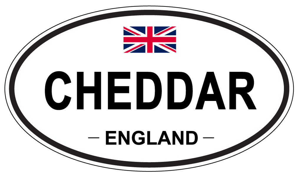 CHEDDAR, ENGLAND - Oval Sticker