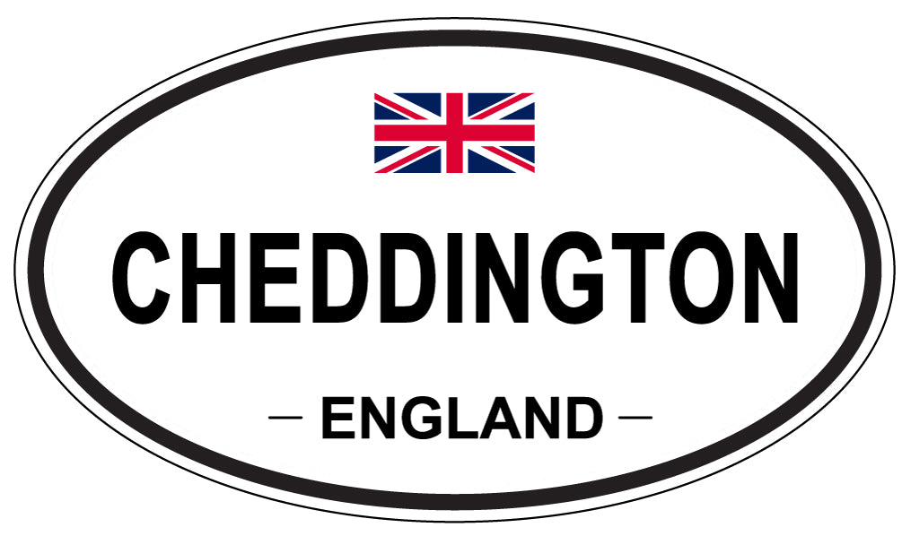 CHEDDINGTON, ENGLAND - Oval Sticker
