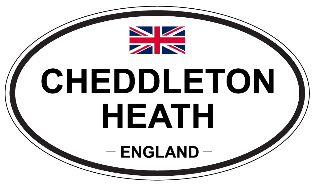 CHEDDLETON HEATH, ENGLAND - Oval Sticker