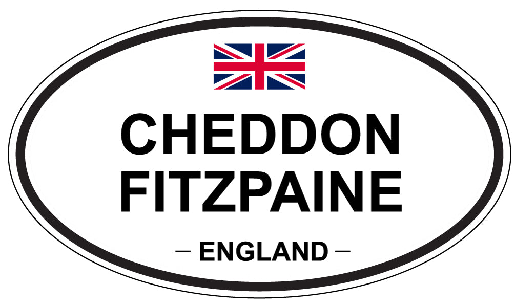 CHEDDON FITZPAINE, ENGLAND - Oval Sticker