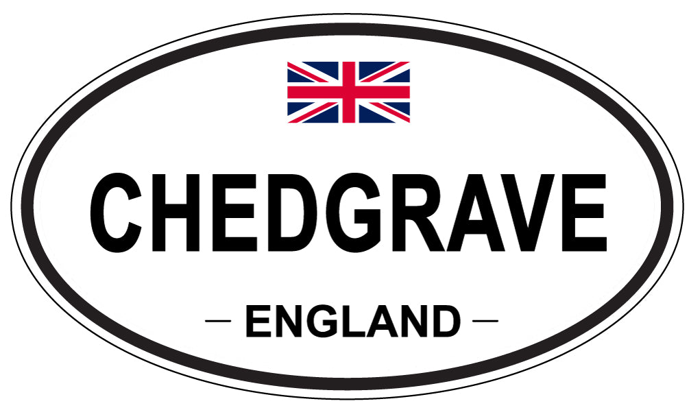 CHEDGRAVE, ENGLAND - Oval Sticker