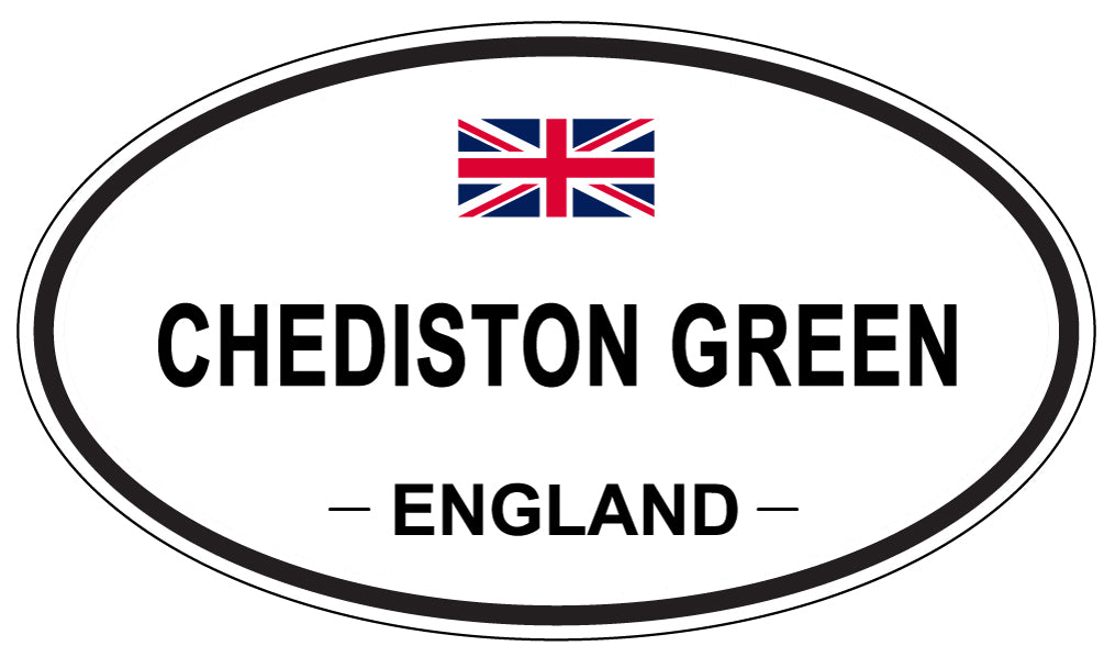 CHEDISTON GREEN, ENGLAND - Oval Sticker
