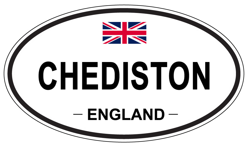 CHEDISTON, ENGLAND - Oval Sticker