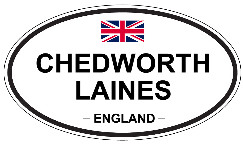CHEDWORTH LAINES, ENGLAND - Oval Sticker