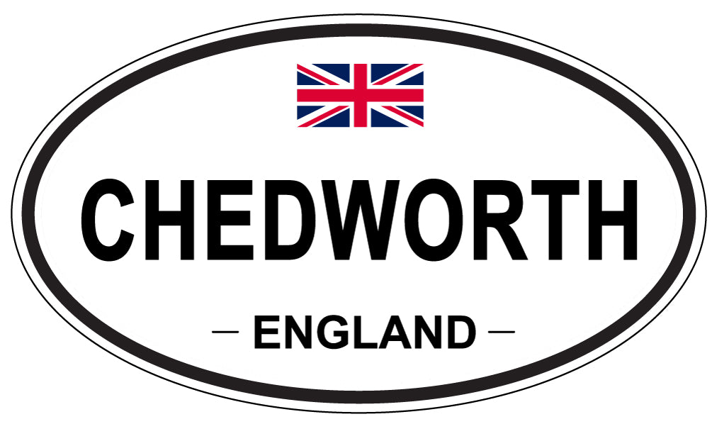 CHEDWORTH, ENGLAND - Oval Sticker