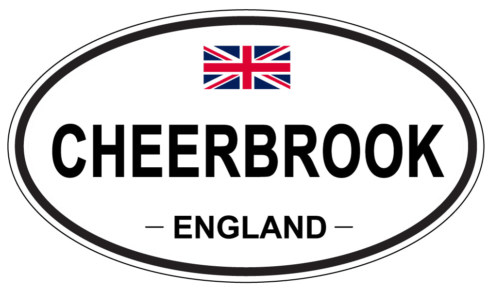 CHEERBROOK, ENGLAND - Oval Sticker
