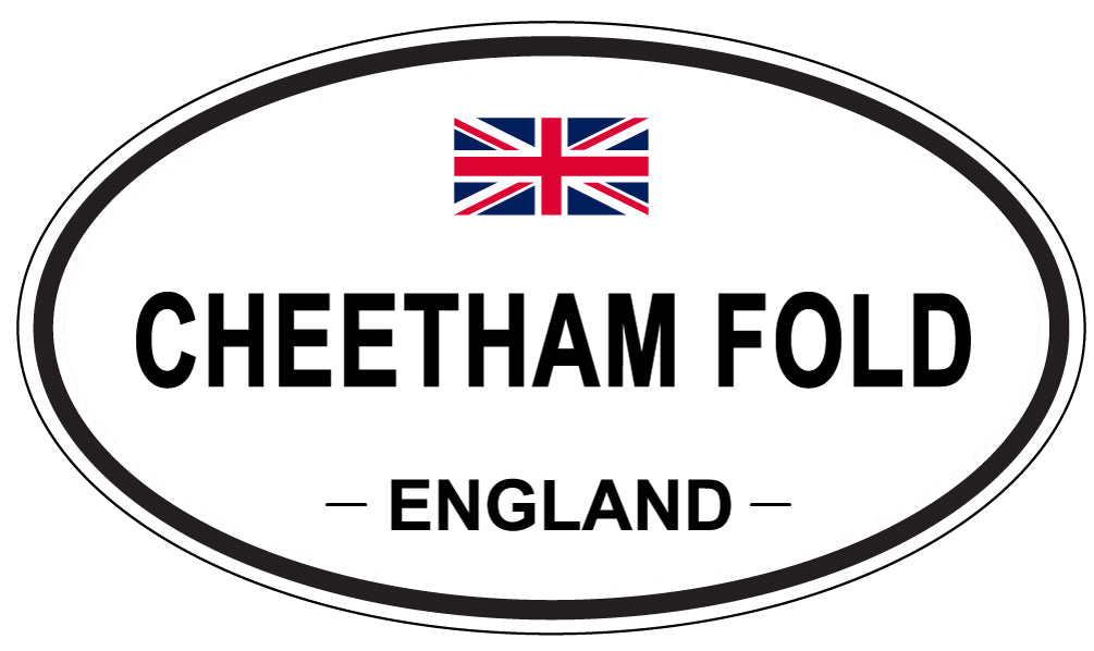 CHEETHAM FOLD, ENGLAND - Oval Sticker