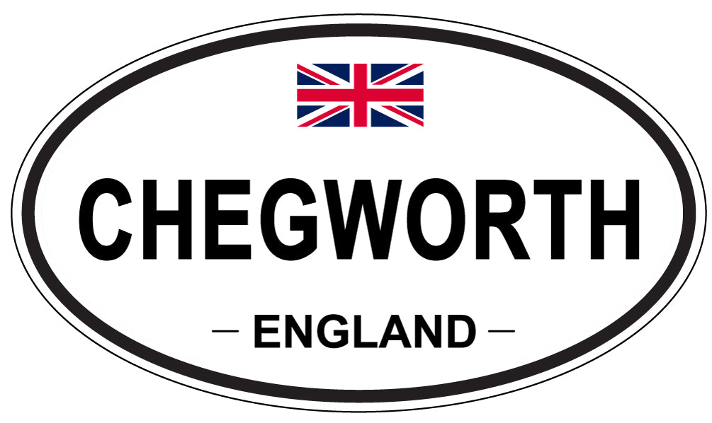 CHEGWORTH, ENGLAND - Oval Sticker