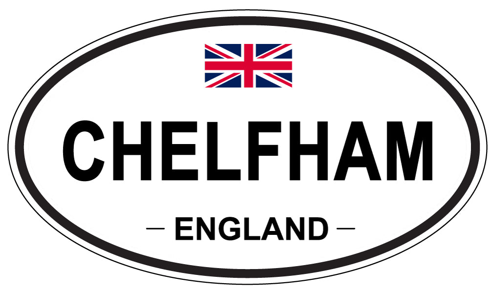 CHELFHAM, ENGLAND - Oval Sticker