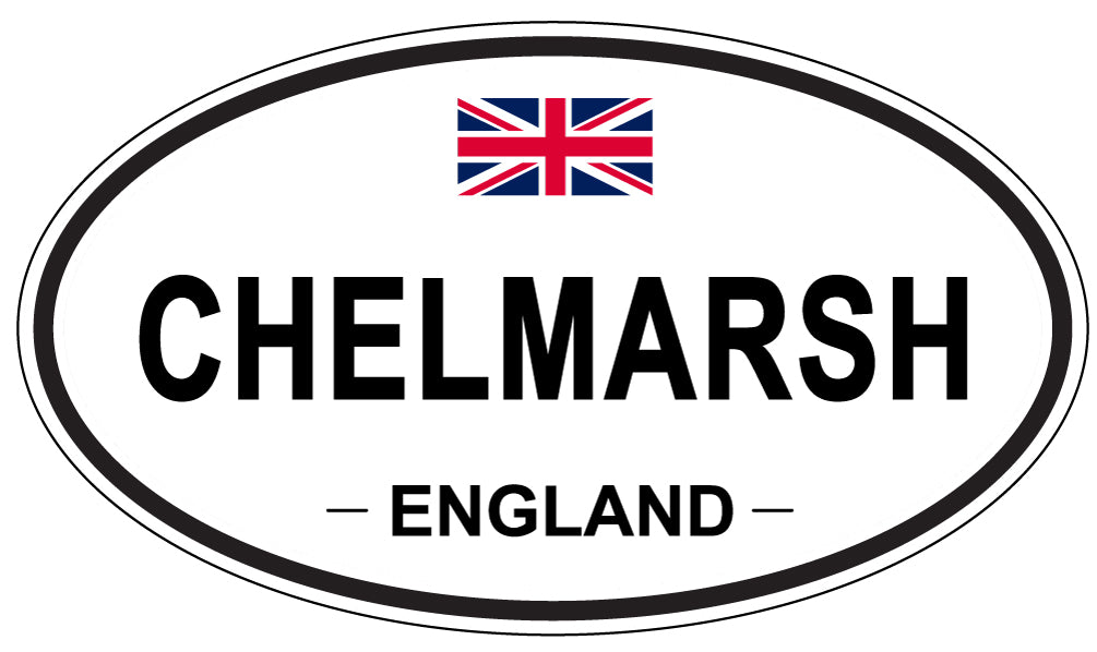 CHELMARSH, ENGLAND - Oval Sticker