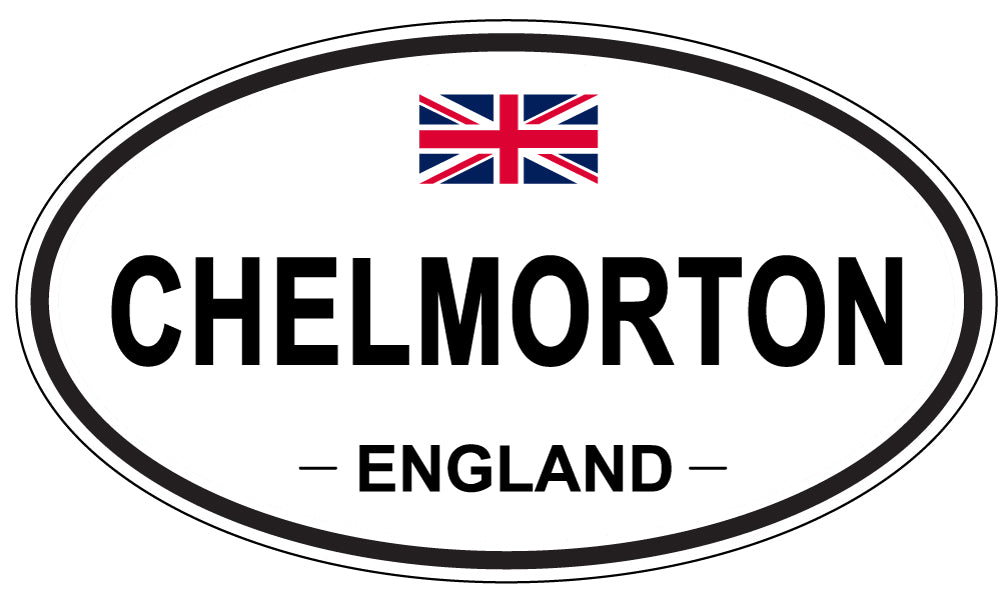 CHELMORTON, ENGLAND - Oval Sticker