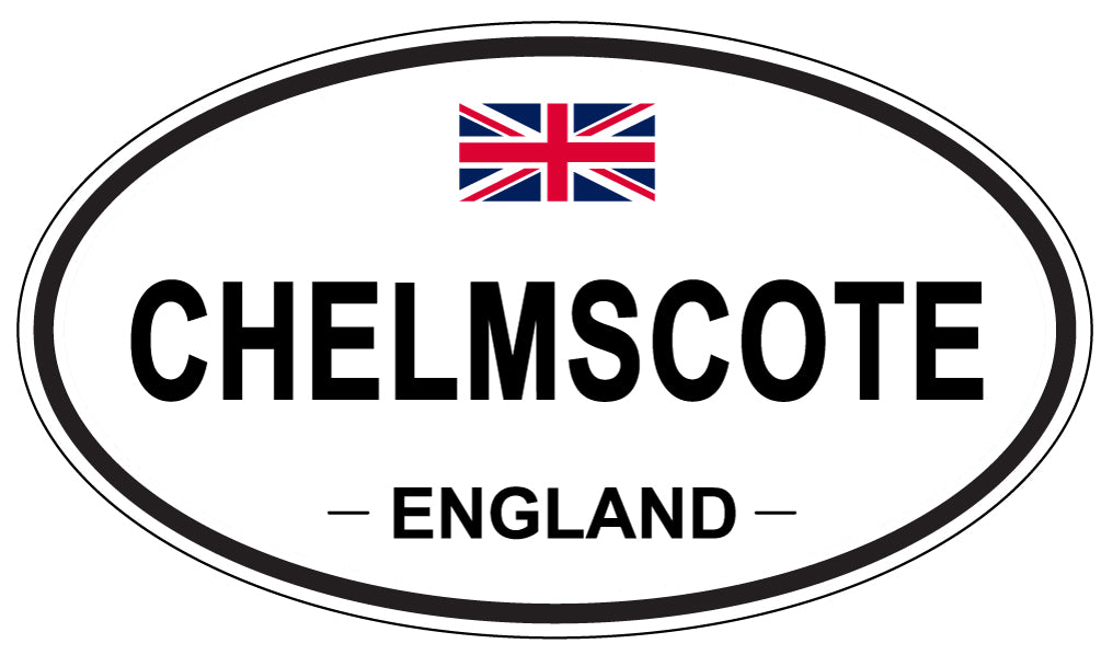 CHELMSCOTE, ENGLAND - Oval Sticker