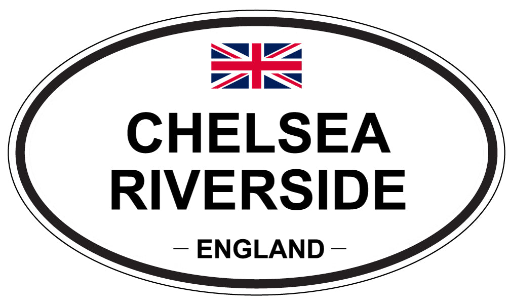 CHELSEA RIVERSIDE, ENGLAND - Oval Sticker