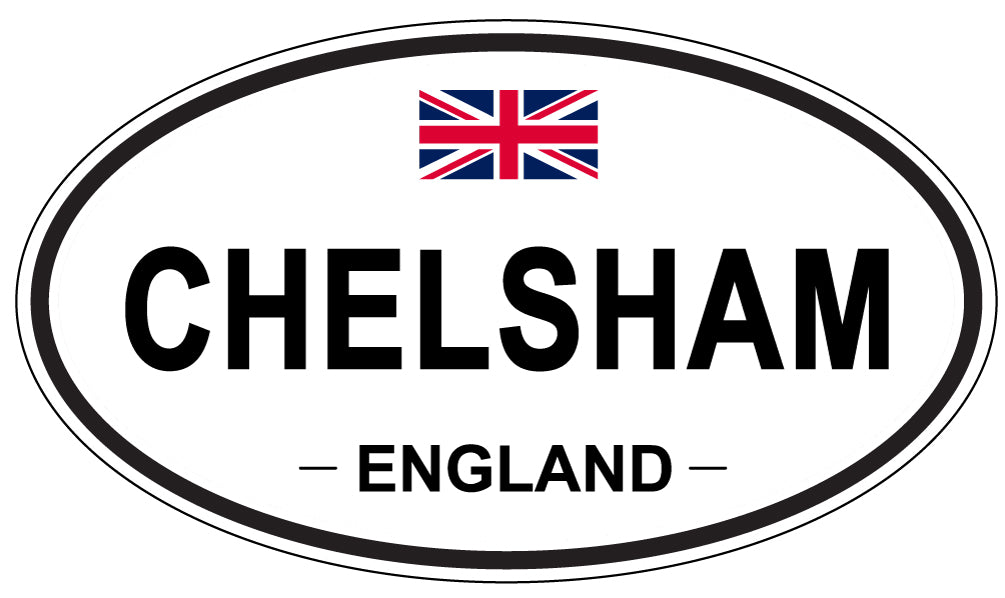 CHELSHAM, ENGLAND - Oval Sticker