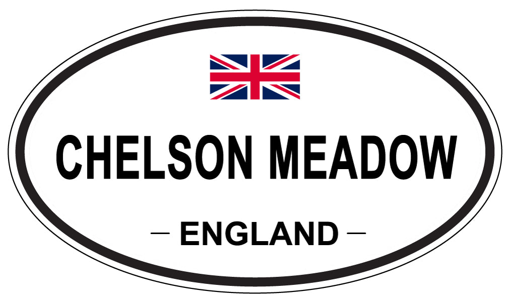CHELSON MEADOW, ENGLAND - Oval Sticker