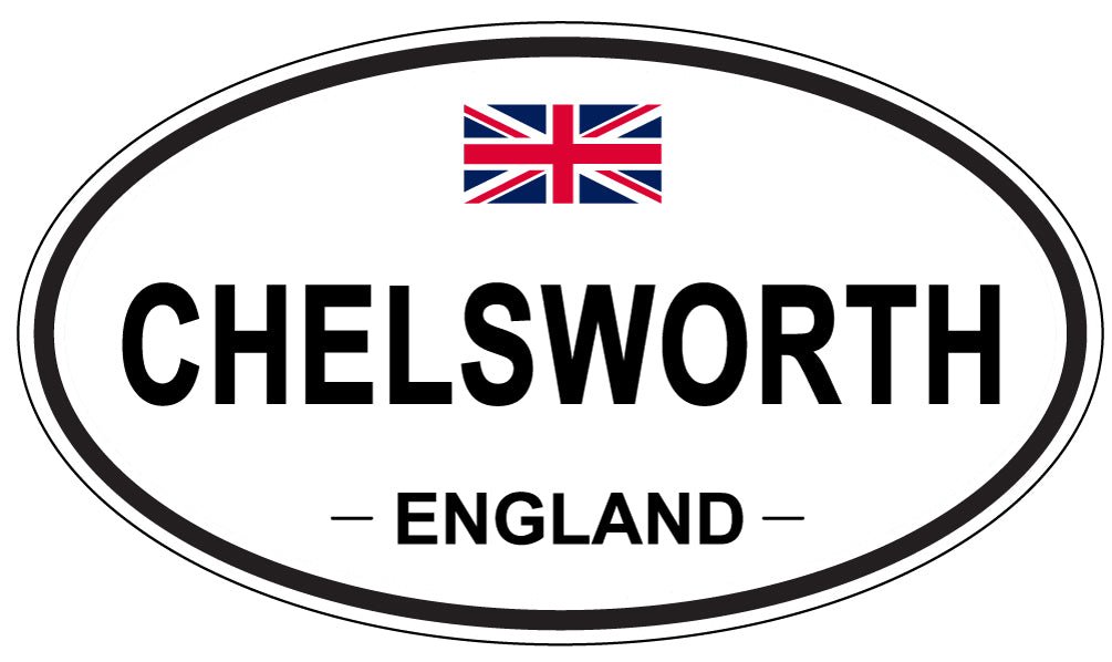 CHELSWORTH, ENGLAND - Oval Sticker