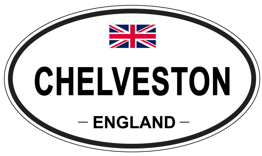 CHELVESTON, ENGLAND - Oval Sticker