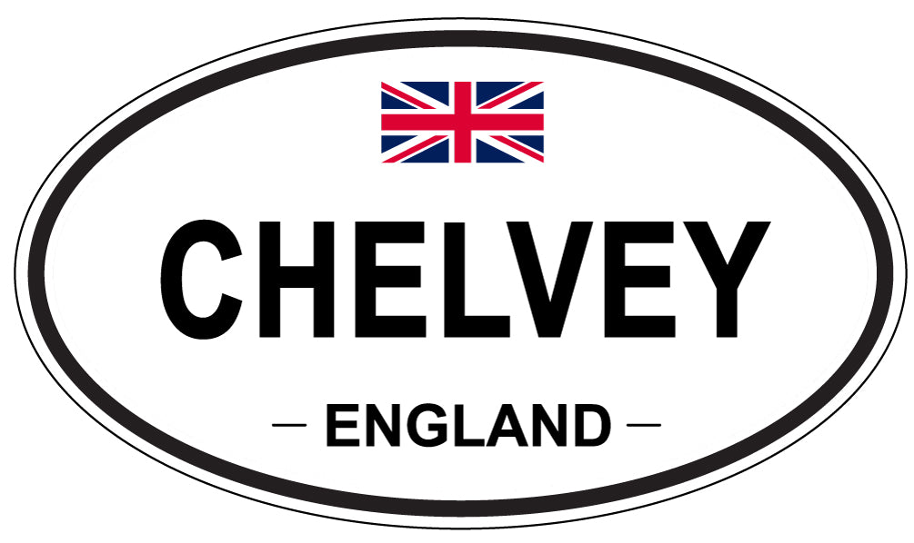 CHELVEY, ENGLAND - Oval Sticker
