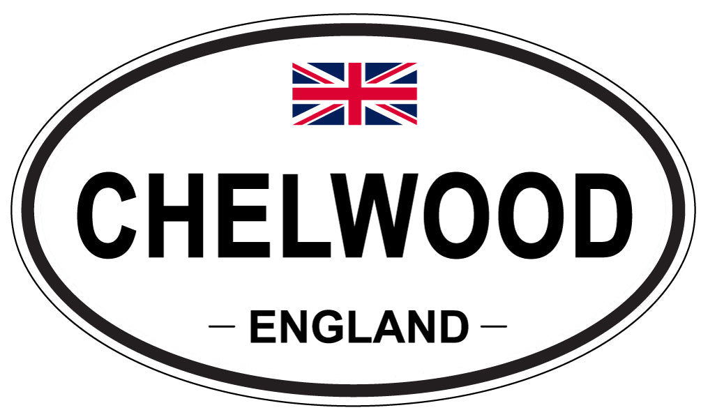 CHELWOOD, ENGLAND - Oval Sticker