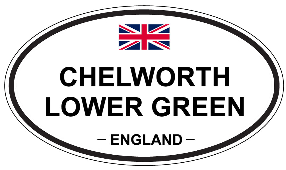 CHELWORTH LOWER GREEN, ENGLAND - Oval Sticker