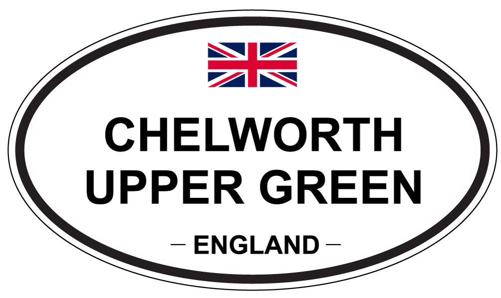 CHELWORTH UPPER GREEN, ENGLAND - Oval Sticker