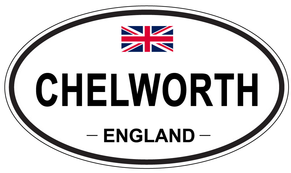 CHELWORTH, ENGLAND - Oval Sticker