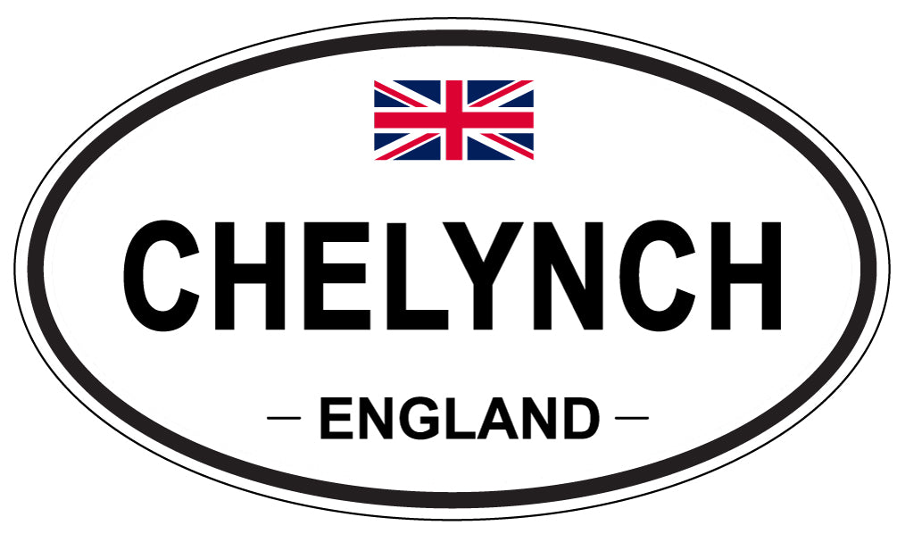 CHELYNCH, ENGLAND - Oval Sticker